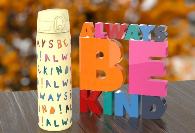 Stalowa butelka termiczna 500 ml ION8 - Always Be Kind